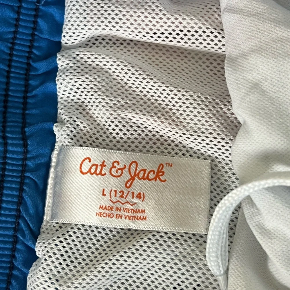 Cat & Jack | Patriotic American flag swim trunks boy’s size large 12/14